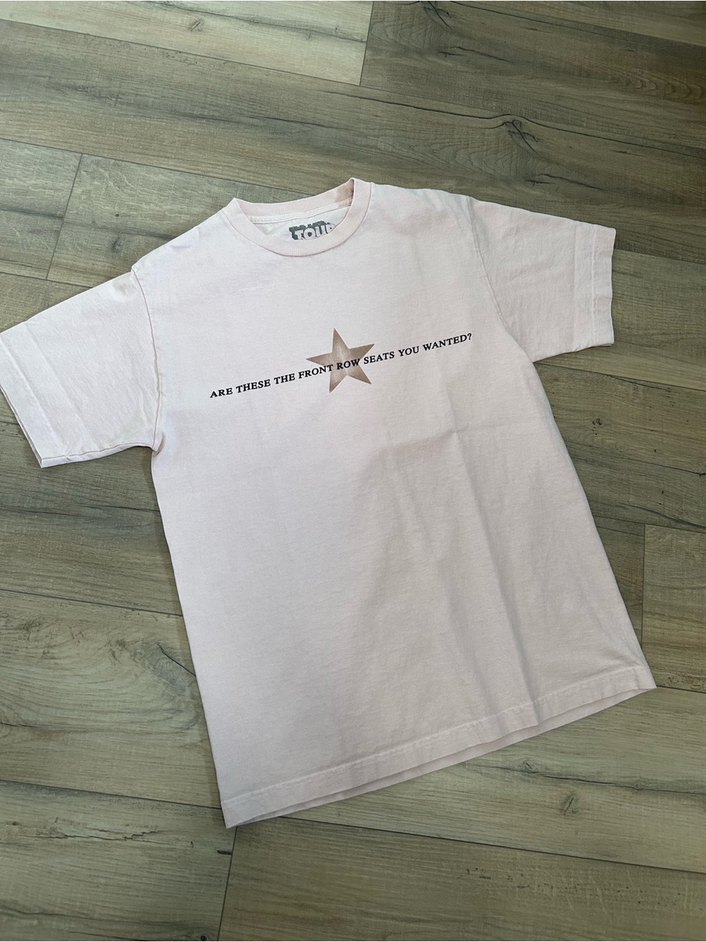 Travis Scott Light Pink Graphic Tee with Star